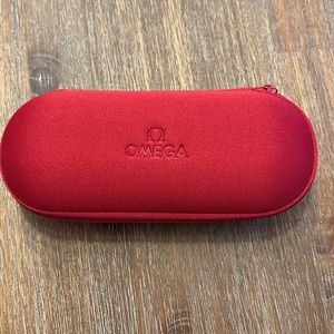 Authentic Omega Original Limited Edition Watch Case Travel Pouch Red